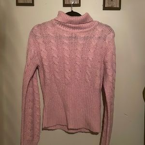 Pink knit sweater
